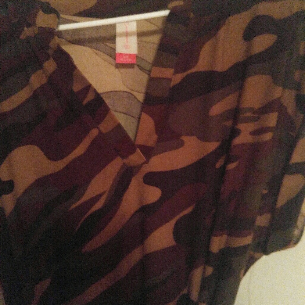 Camo print Shirt dress brand new